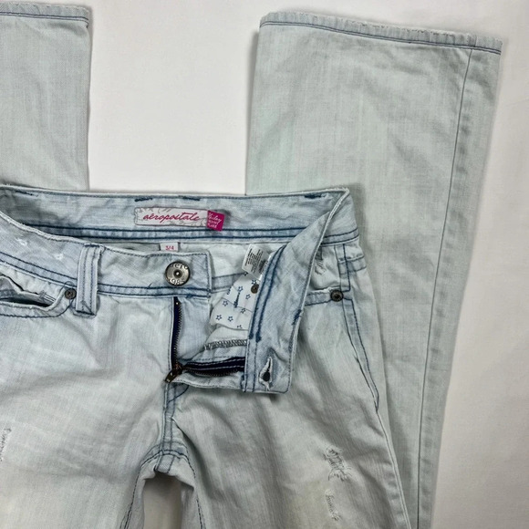 Y2K Aeropostale Low Rise Flare Jeans - Picture 3 of 9